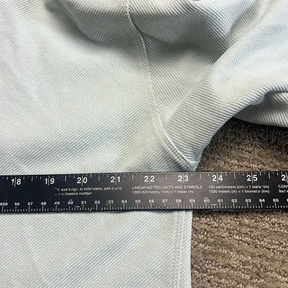 Eileen Fisher Organic Cotton Pastel blue high low sweater SZ M - Picture 7 of 9